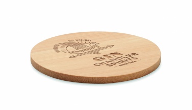 Logotrade promotional giveaway image of: Bamboo round coaster